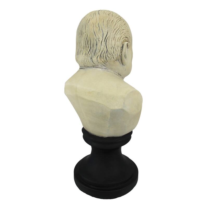 Ceramic Winston Churchill With Cigar Bust - 12.75 X 7 X 6 inches