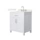 Option White / Giotto Quartz Top / Brushed Nickel