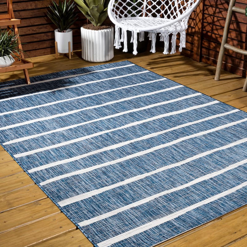 JONATHAN Y Andratx Berber Stripe Indoor/Outdoor Area Rug