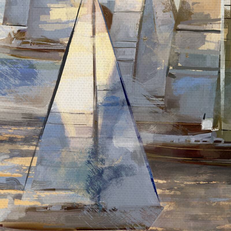 Sailing at Dusk Light by Studio Arts Canvas Art Print