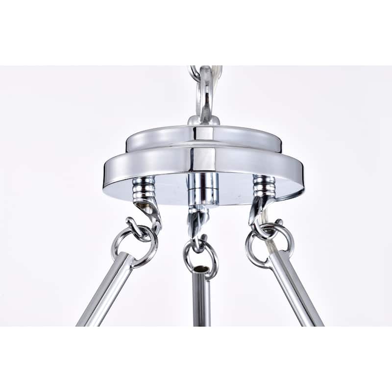 Silvija 26 Inch Moder Wheel Contemporary Style Ceiling Lighted Chandelier Gold Polished Finish 6-Light - N/A