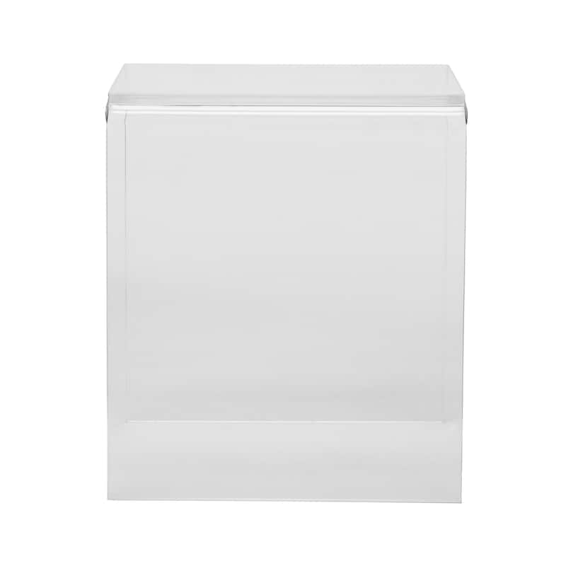 HomeRoots 18" Clear Acrylic End Table - 18.71
