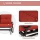 preview thumbnail 17 of 38, Nista 2 Person Outdoor Patio Glider Garden Bench Rocker Chair by Havenside Home