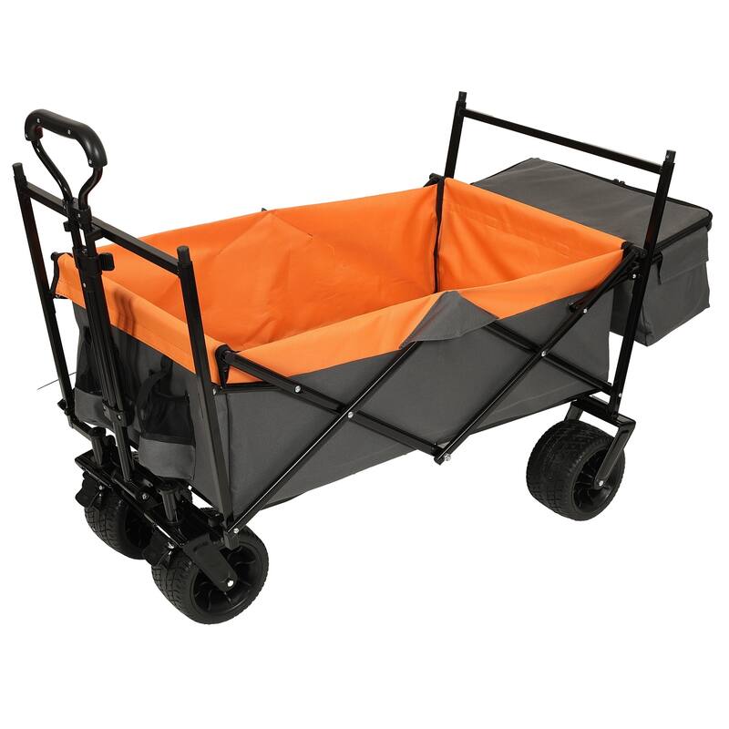 480 lb Folding Wagon Stroller with Canopy & Mosquito Net