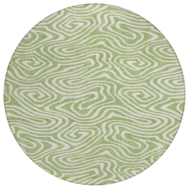 HomeRoots Abstract Transitional Rectangle Outdoor Rug