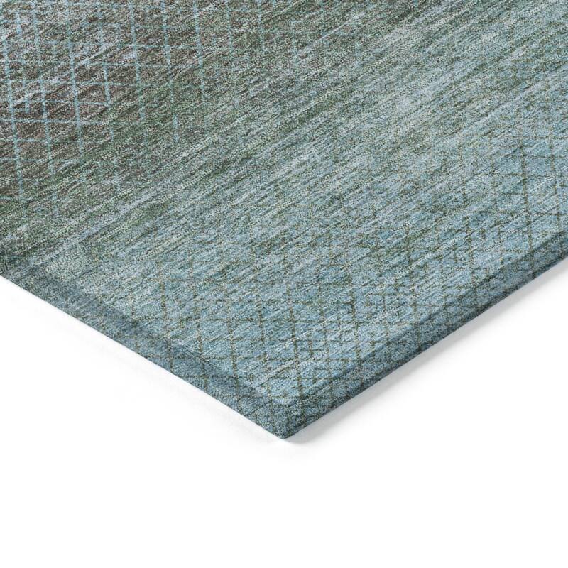 HomeRoots Geometric Transitional Rectangle Outdoor Rug