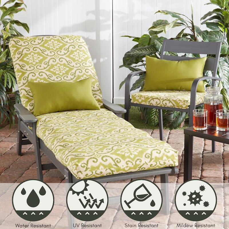 Greendale Home Fashions Outdoor Chaise Cushion (Cushion Only)