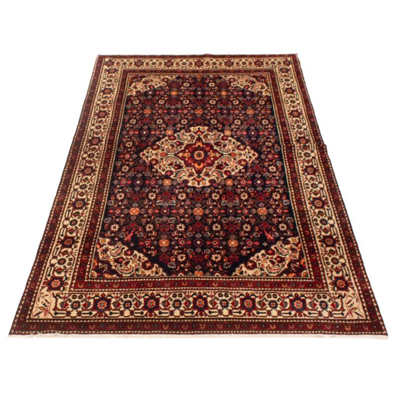 ECARPETGALLERY Hand-knotted Anatolian Vintage Navy Wool Rug - 5'4 x 10'2