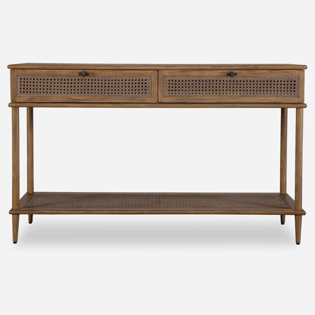 Mid Century Style Console Table - 52" - Brown