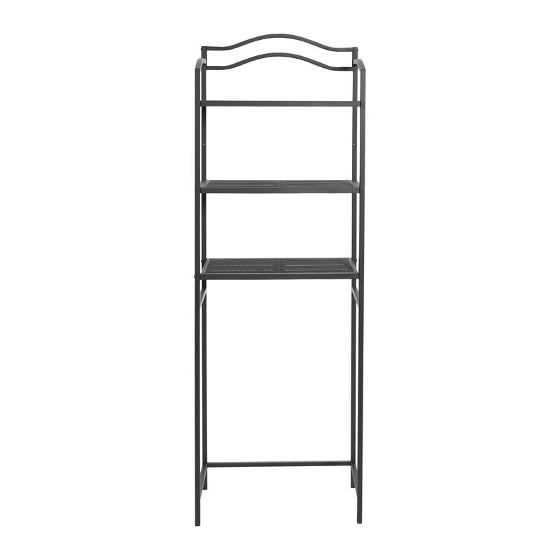 Household Essentials 2-Tier Metal Wall Mount Bathroom Storage Rack