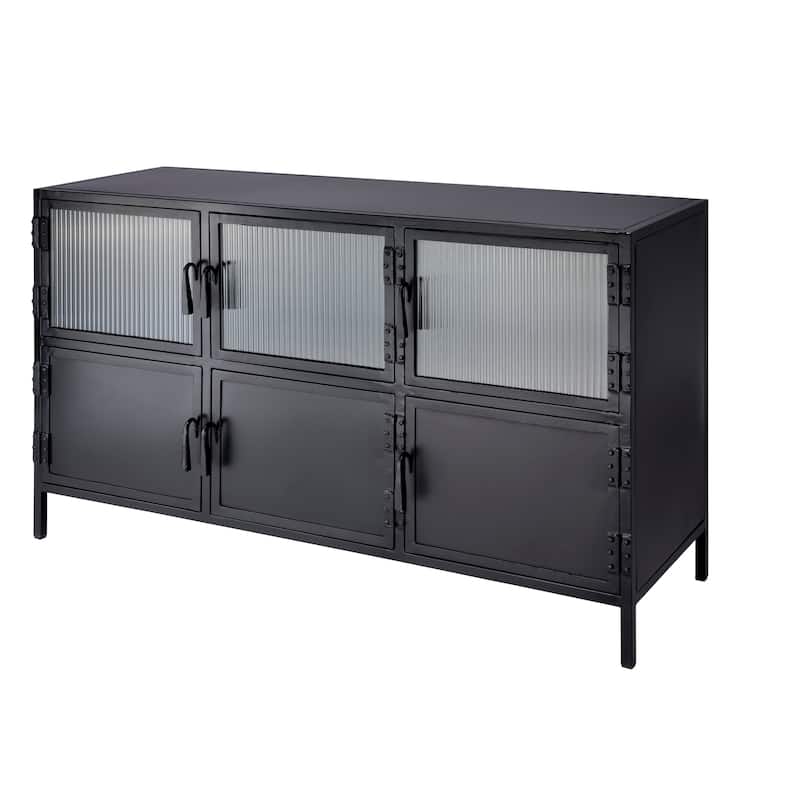 Jamie Young Vitrino 6 Door Iron Console