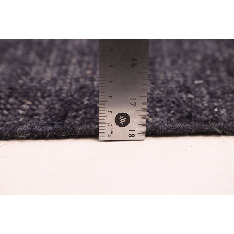 ECARPETGALLERY Hand-knotted Pak Finest Gabbeh Dark Navy Wool Rug - 8'0 x 9'10