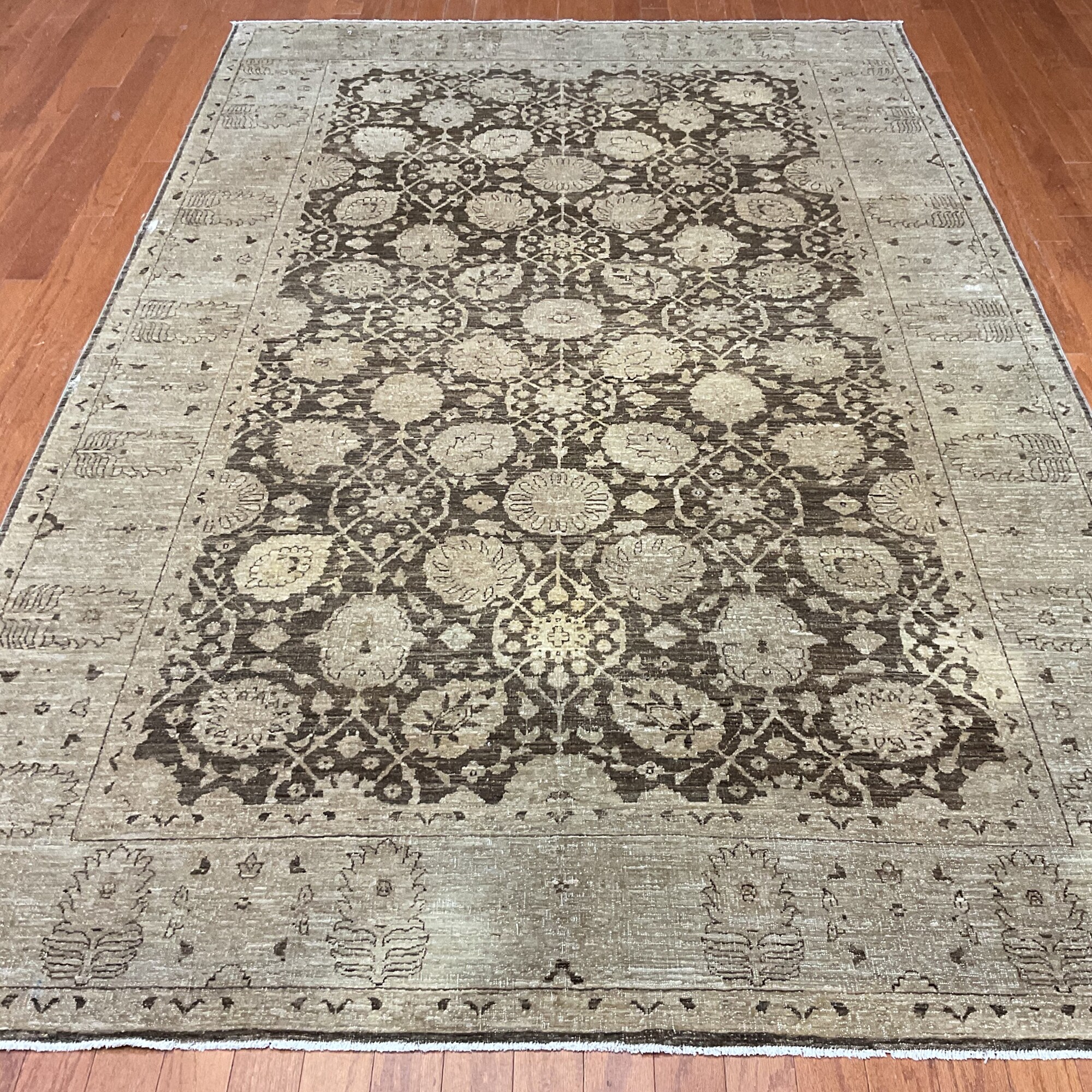 HERAT ORIENTAL Handmade Oushak Wool Rug - 6' x 9'