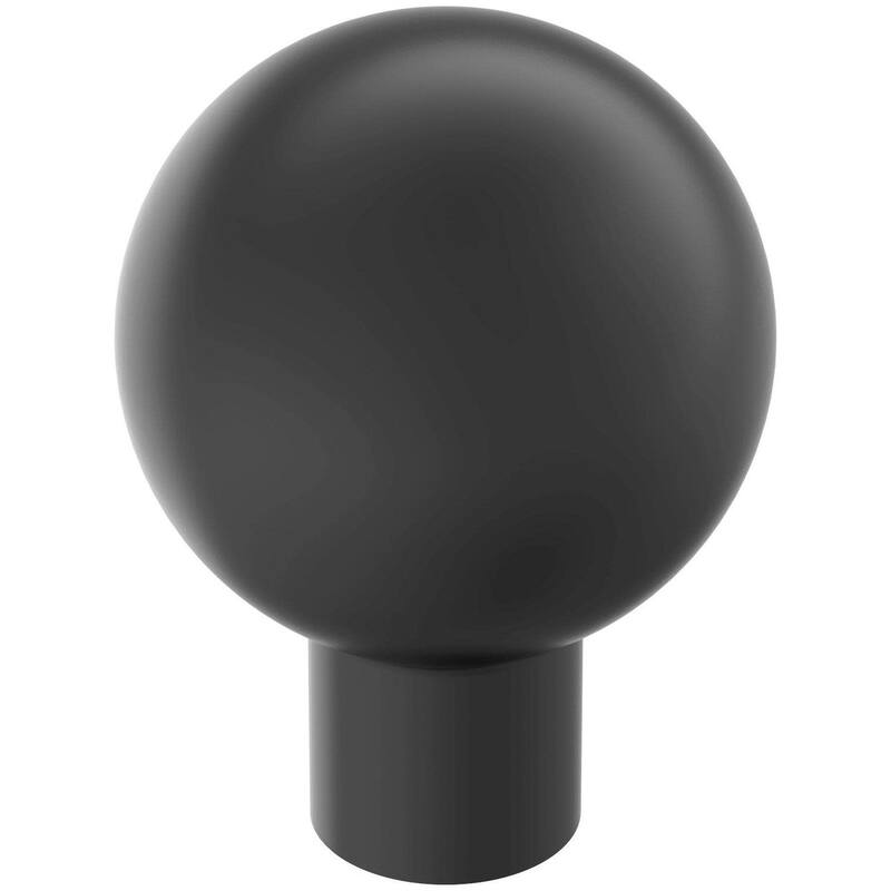 Amerock BP37660 Coble 1-1/8" Smooth Round Cabinet Knob - Matte Black