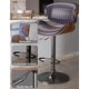 preview thumbnail 36 of 78, Bar Stools Adjustable Height Swivel Faux Leather Armless Barstools