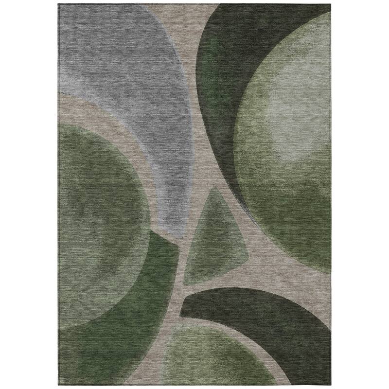 Machine Washable Indoor/ Outdoor Modern Hays Chantille Rug