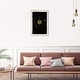 preview thumbnail 39 of 62, Astrology Map, Solar System Planets Modern Black Canvas Wall Art Print for Bedroom