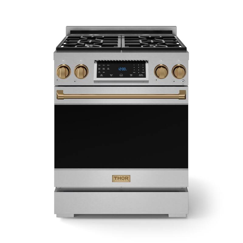 Thor Kitchen RSG30LP Gordon Ramsay 4.5 Cu. Ft. Free Standing Gas Range - Stainless Steel / Bronze