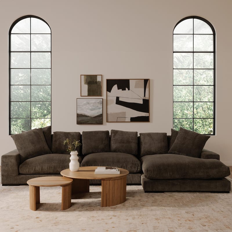 NADAAL STUDIOS Keira, Slipper Chair, Corduroy Upholstery - 41.5"W x46"D x33"H