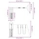 preview thumbnail 4 of 19, vidaXL Swing Set Outdoor Backyard Wooden Playground Equipment for Kids Age 3-8