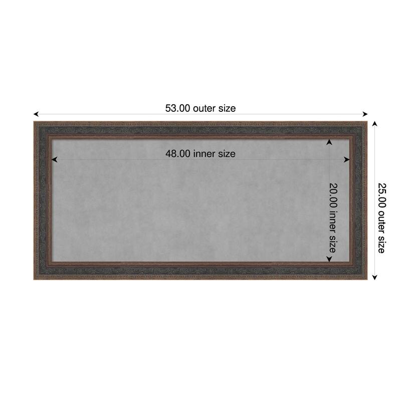 Amanti Art Attic Aged Black Framed - 53 x 25 in - Attic Aged Bronze