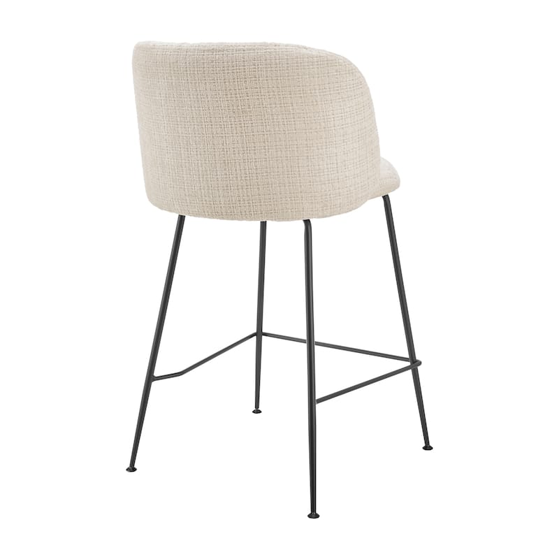 NPD Furniture Millie Fabric Counter Stool (Set of 2)