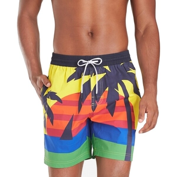 yellow tommy hilfiger swim trunks