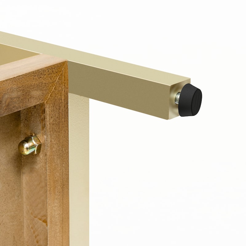 Entryway Console Table with Two Drawers,Natural