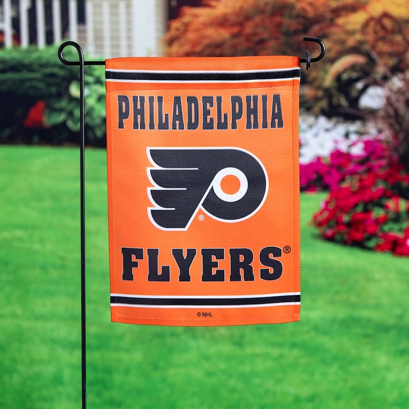 Embossed Suede Flag, Garden Size, Philadelphia Flyers