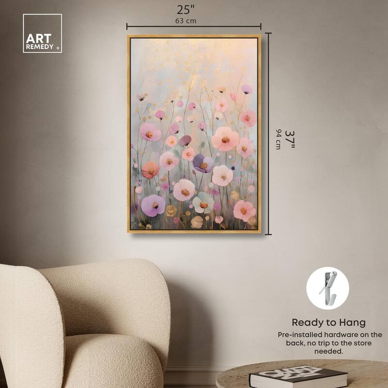 Tiny Blooms II Canvas by Art Remedy