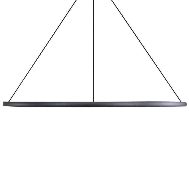 Golden Lighting 5460-59 Veritas 59" Wide Ring Chandelier - Sand Black