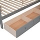 preview thumbnail 20 of 18, Bunk Bed With 3 Drawers, Portable Desk and Wardrobe, Grey