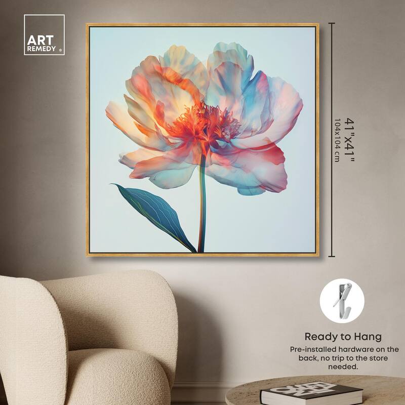 Peony Phases Canvas by Art Remedy