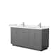 Option Dark Gray, Nickel Trim, White Quartz Top