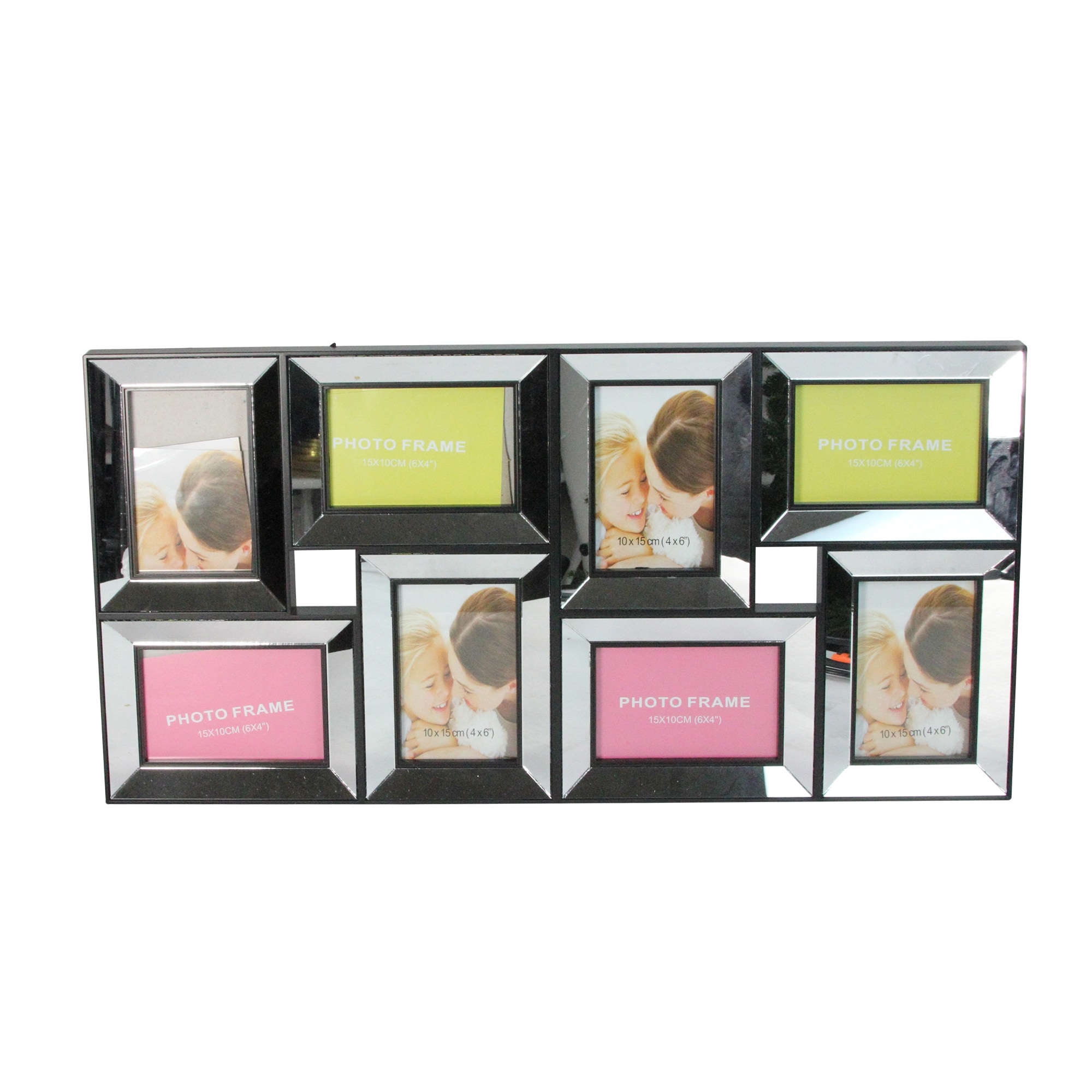 Shop 27 5 Glossy Black Reflect Mirror Photo Collage Wall Decor