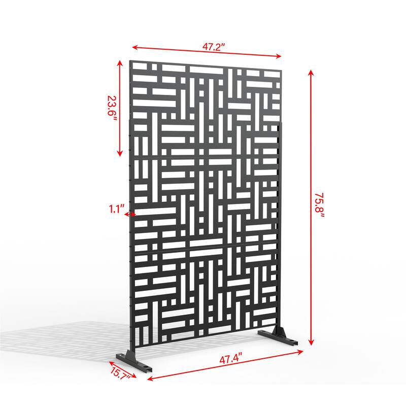 Free Standing Decorative Outdoor Privacy Screen
