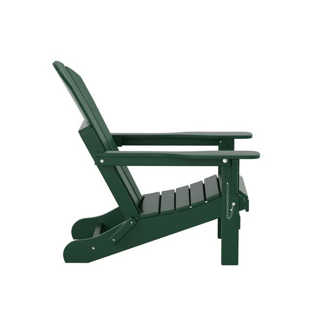 Laguna Folding Poly Eco-Friendly All Weather Outdoor Adirondack Chair