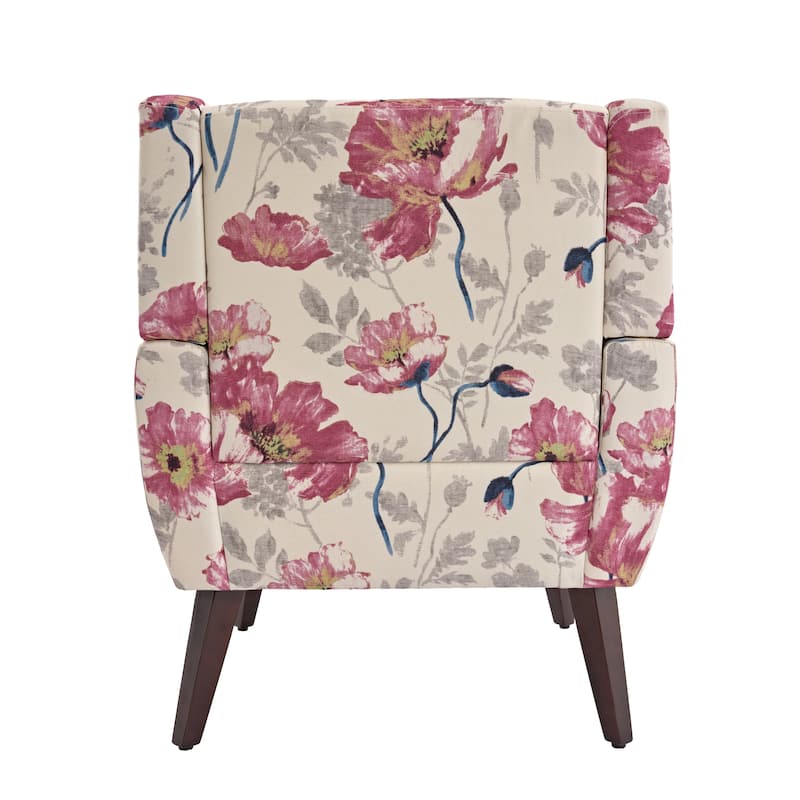 2 Set Modern Tufted Linen Upholstered Accent Chair Faux Leather Armchair