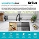 preview thumbnail 154 of 162, KRAUS Kore Workstation Undermount Stainless Steel Kitchen Sink