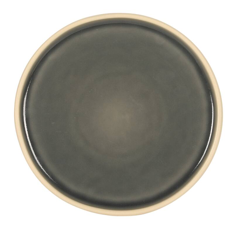 Gibson Elite - Made in Portugal - Port Gaia 12 Piece (Service for 4) Reactive Glaze Dishes Stoneware Ceramic Dinnerware Set