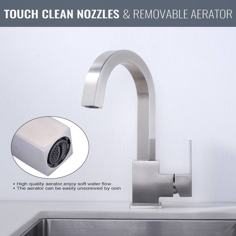 WOWOW Single-Handle Bar Faucet with Swivel Spout