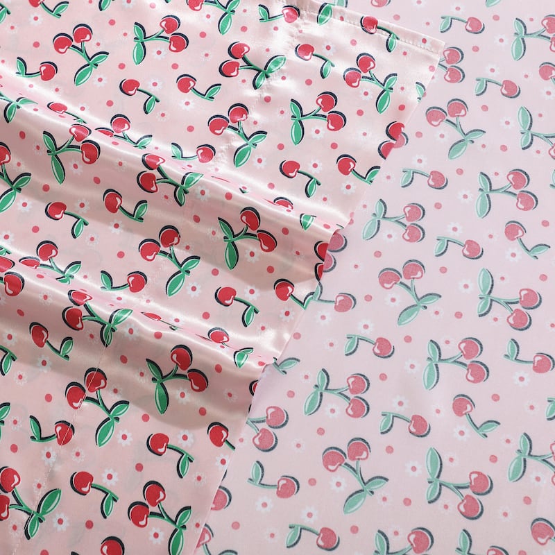 Betsey Johnson Satin Sheet and Pillowcase Sets