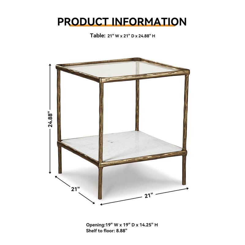 Ryandale Accent Table - 21"W x 21"D x 25"H