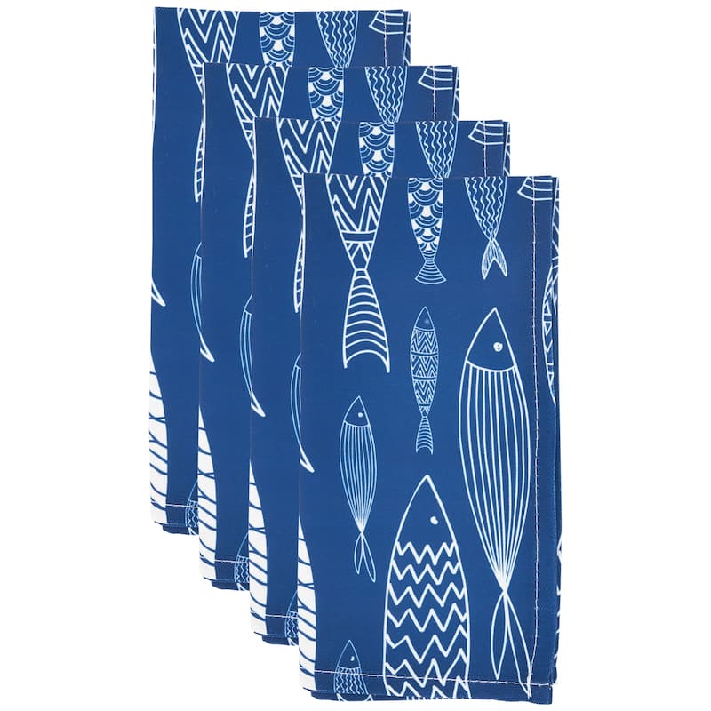 Fish Table Napkins (Set of 4) - 20"x20"