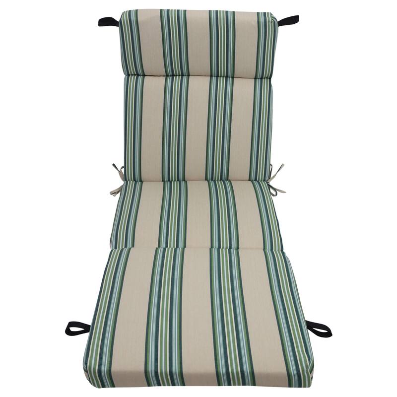 72-inch by 24-inch Woven Olefin Outdoor Chaise Lounge Cushion - 72 x 24
