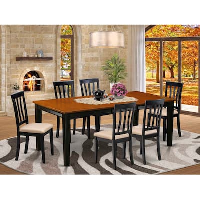 Rectangular Kitchen Dinette Table Set - 8 Seat Dining Table with Chairs