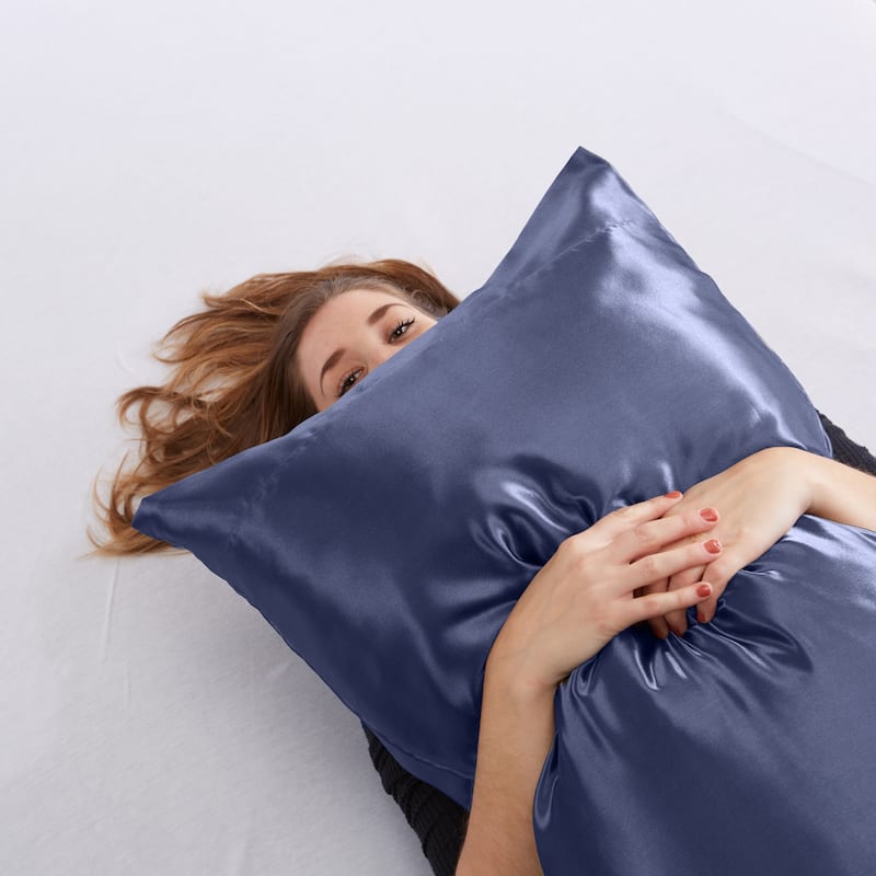 Great Bay Home 2-Pack Sateen Silk Pillowcase