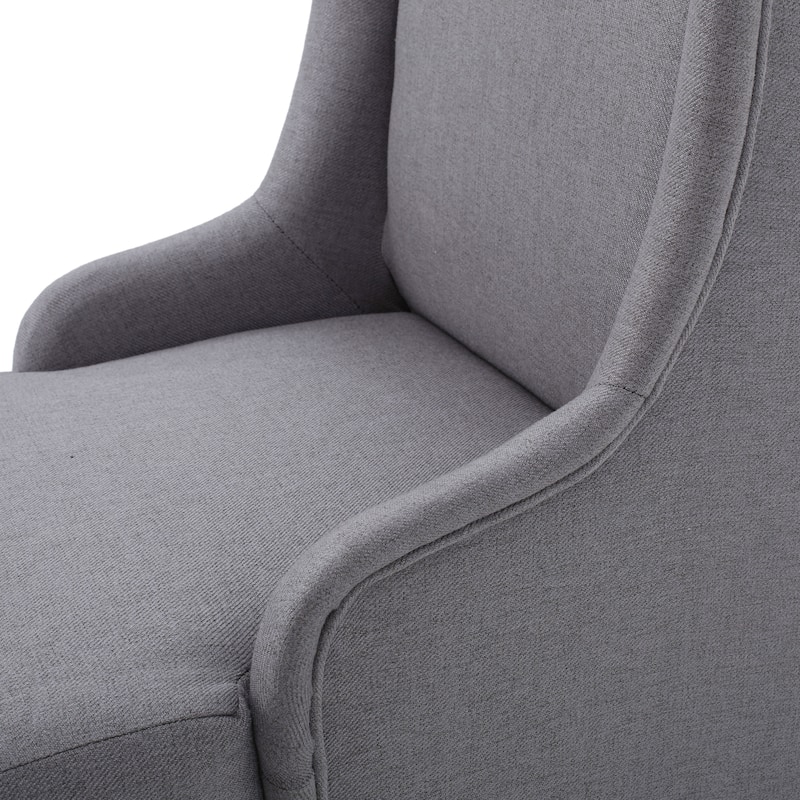 Roomfitters Tall Wingback Dining Chair with Upholstered Seat and Curved Backrest, Elegant Accent Chair