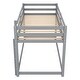 preview thumbnail 10 of 8, Twin over Twin Floor Bunk Bed with Ladder