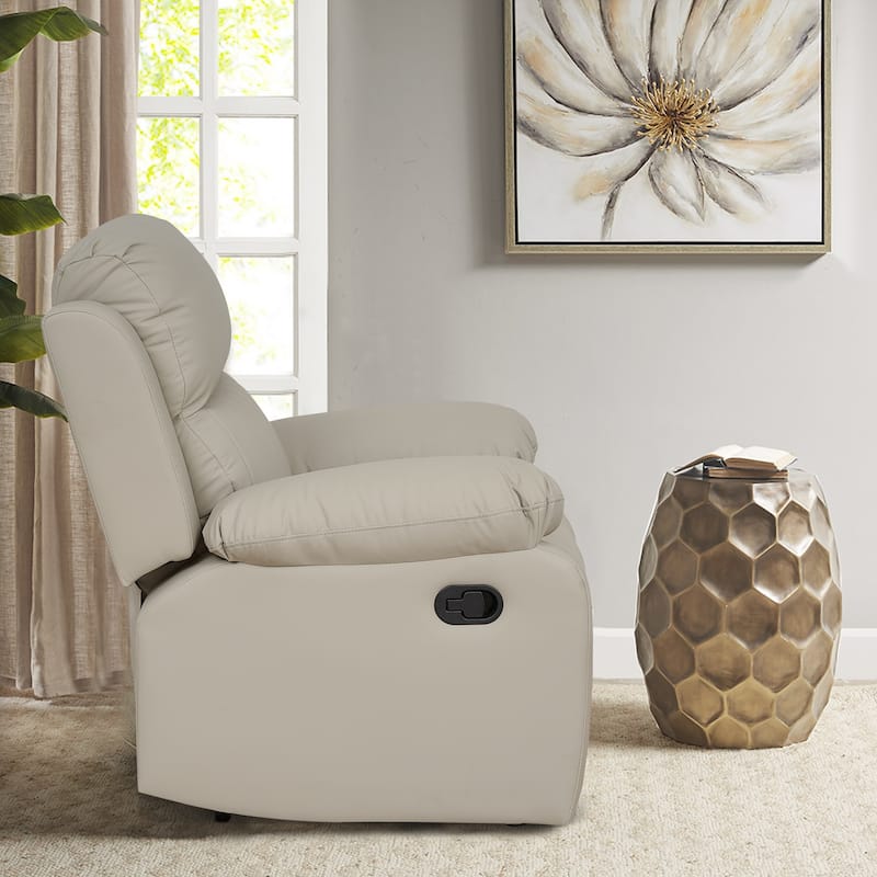 Faux Leather Recliner